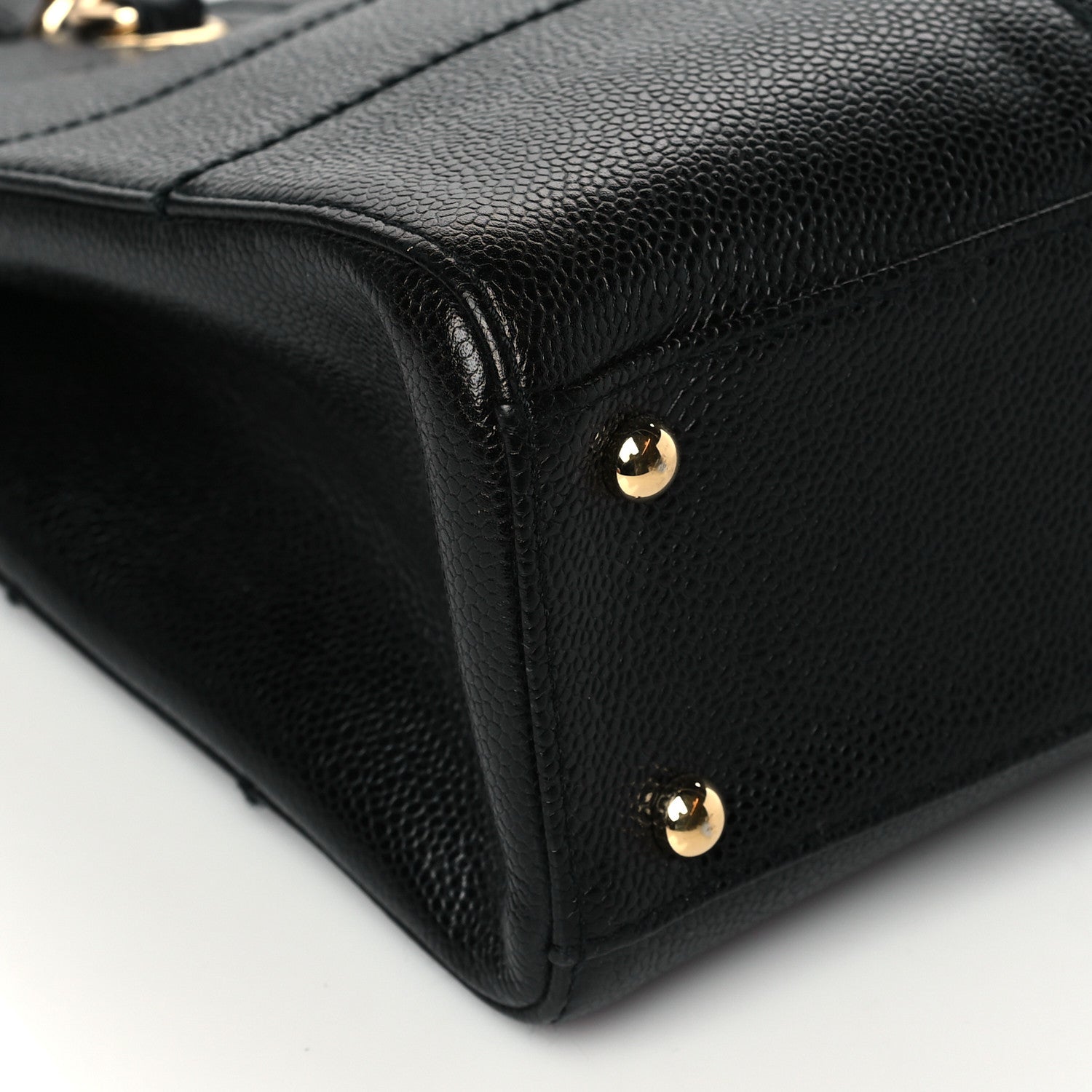 Chanel Caviar Chocolate Bar Quilted Shoulder Bag Black 10 of 11