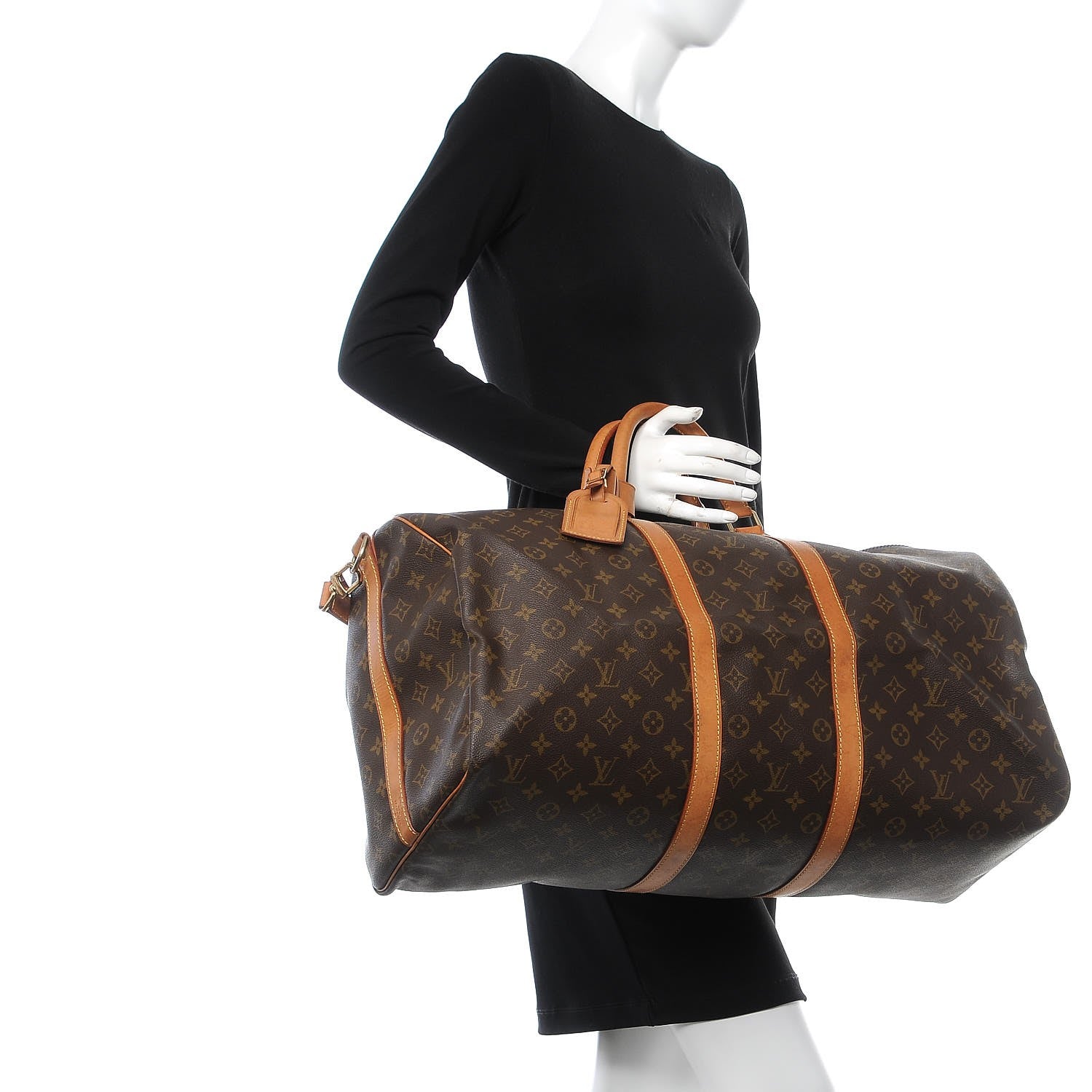 Louis Vuitton Monogram Keepall Bandouliere 55 2 of 13