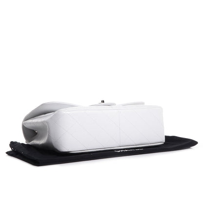 Chanel Caviar Jumbo Single Flap White 4 of 8