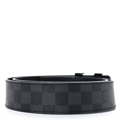 Louis Vuitton Damier Graphite 40mm LV Initiales Belt 90/36 2 of 5