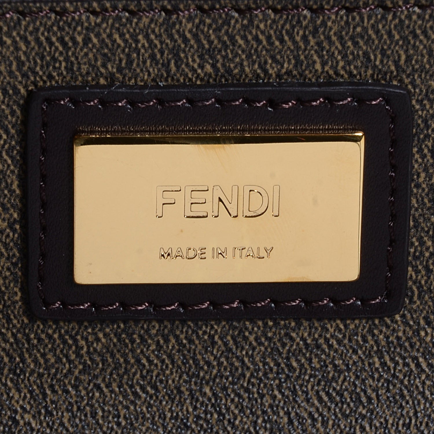 Fendi Zucca Spalmati Small Roll Tote Tobacco Moro 6 of 9