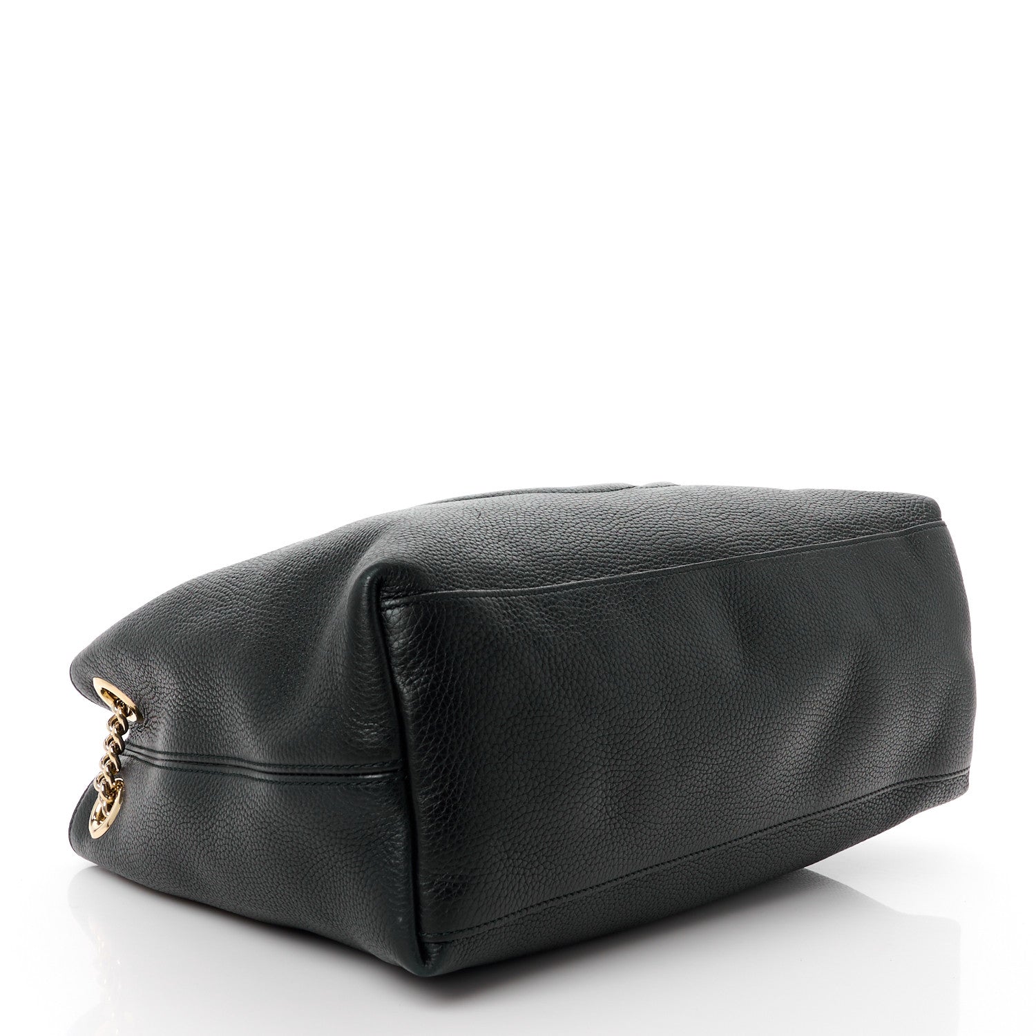 Gucci Pebbled Calfskin Medium Soho Chain Shoulder Bag Black 4 of 14