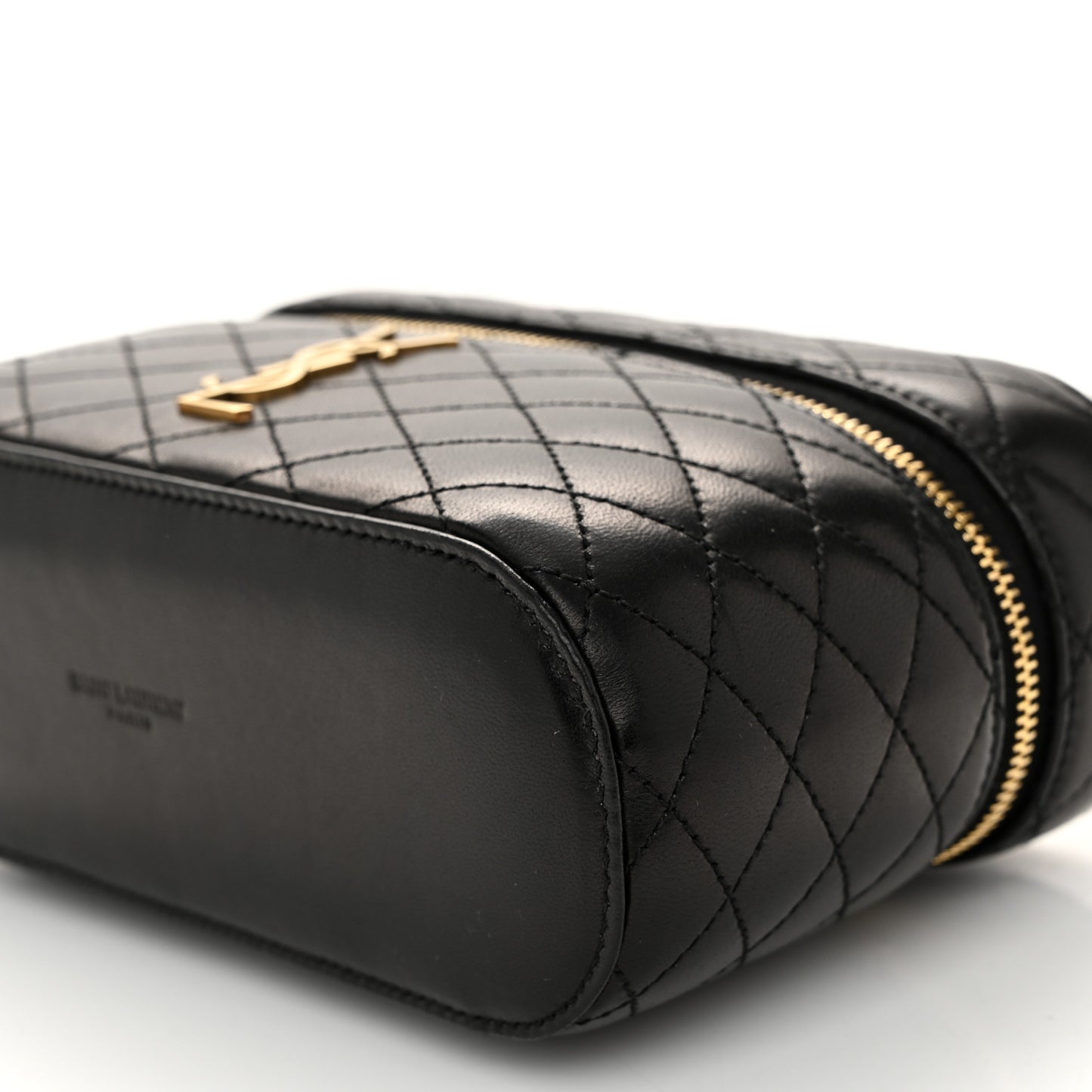 Lambskin Quilted Mini Gaby Vanity Case Black