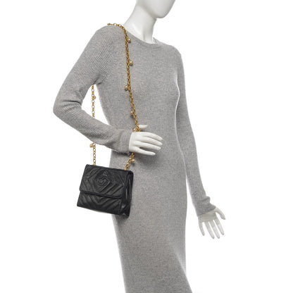 Chanel Lambskin Chevron Quilted Mini Flap Black 2 of 8