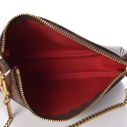 Louis Vuitton Damier Ebene Mini Pochette Accessories 6 of 8