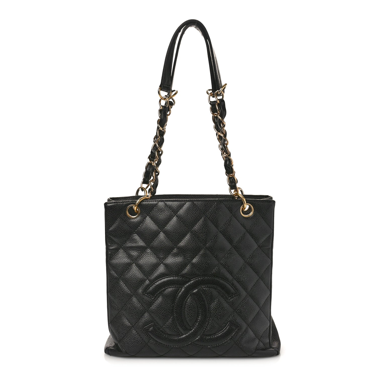 Chanel Caviar Quilted Petit Shopping Tote PST Black 1 of 13