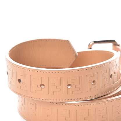 Fendi Calfskin FF Embossed Belt 90 36 Beige 4 of 8