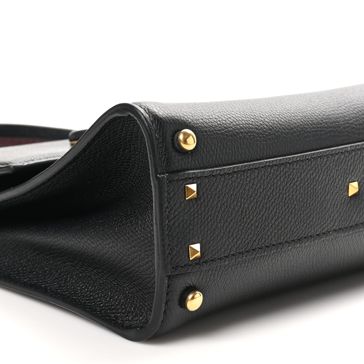 Valentino Garavani Grainy Calfskin Small VSling Top Handle Bag Black 8 of 9