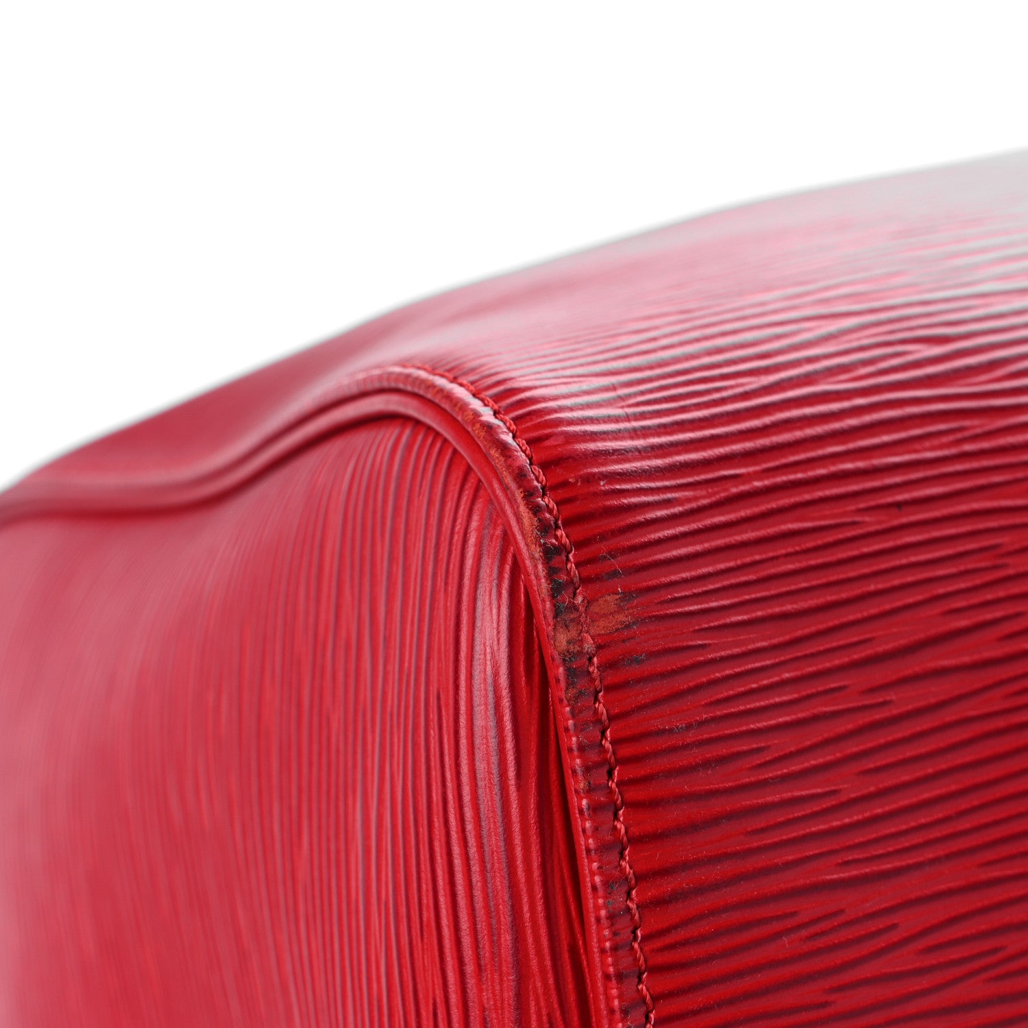 Louis Vuitton Epi Keepall 55 Castillan Red 6 of 13