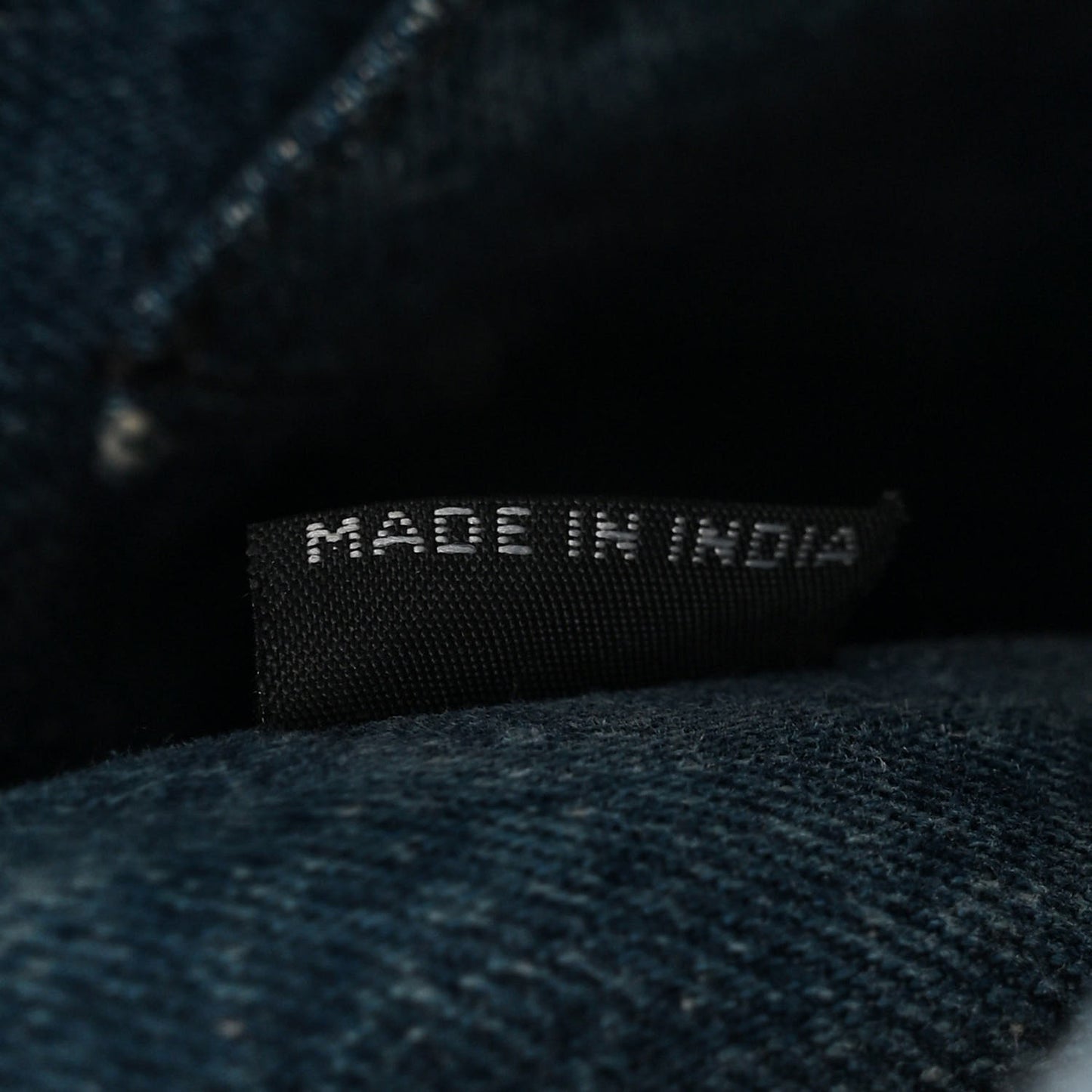 Denim Small Logo Tote Bleu