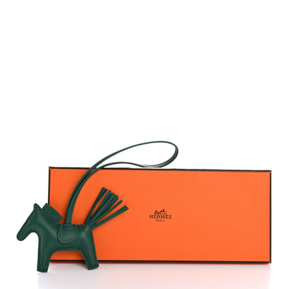 Hermes Milo Lambskin Grigri Rodeo Horse Bag Charm PM Vert Moyen 6 of 6