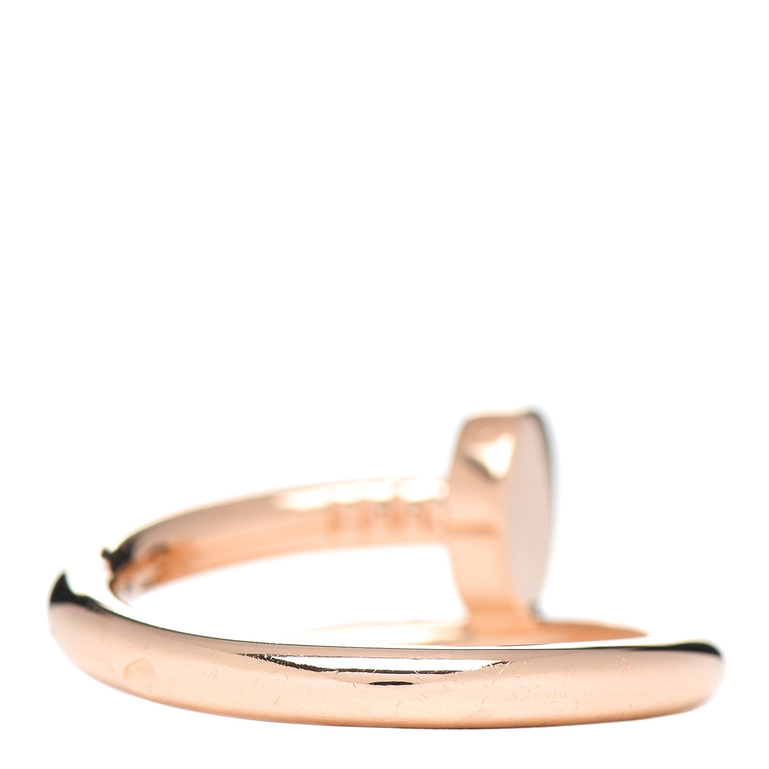 Cartier 18K Pink Gold Juste Un Clou Ring 55 7.25 3 of 5