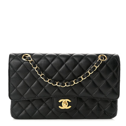 Chanel Caviar Quilted Medium Double Flap Black 1 of 12