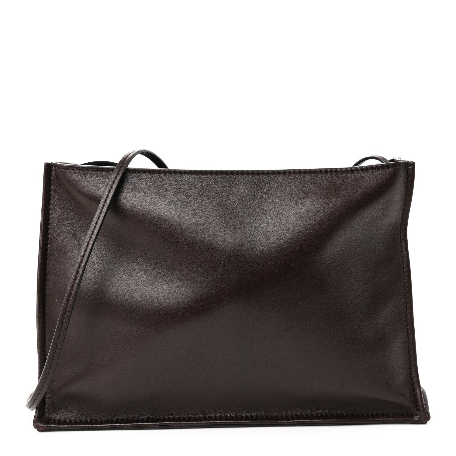 The Row Nappa To Go Crossbody Bag Chocolate 1 of 9