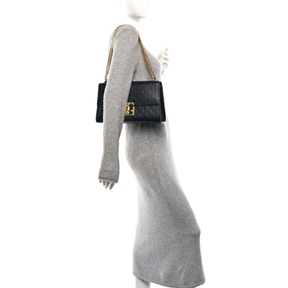 Gucci Guccissima Medium Padlock Shoulder Bag Black 2 of 10