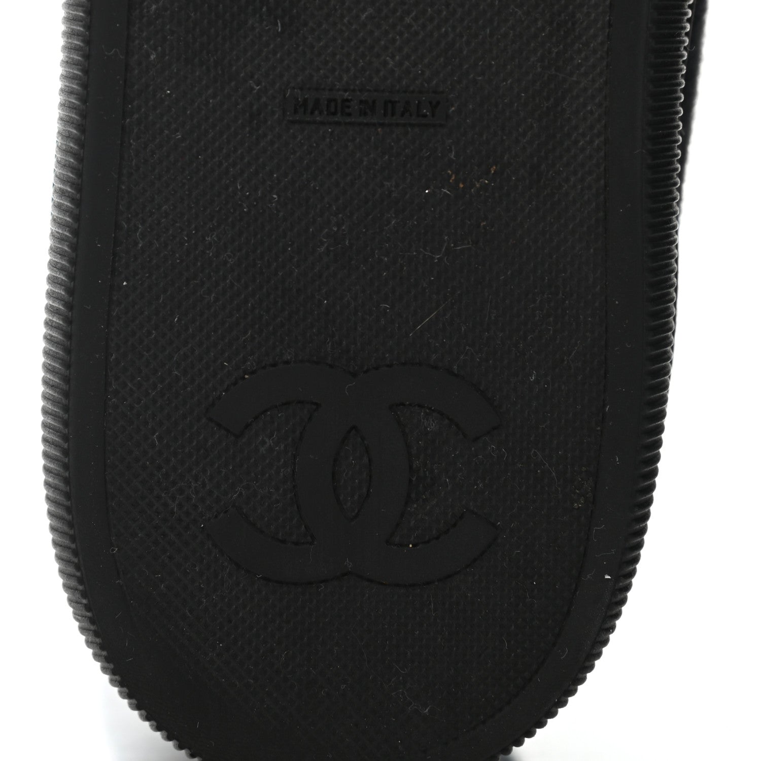 Chanel Jersey Lace Up High Top Sneakers 38.5 Black 6 of 9