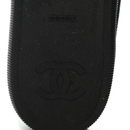 Chanel Jersey Lace Up High Top Sneakers 38.5 Black 6 of 9