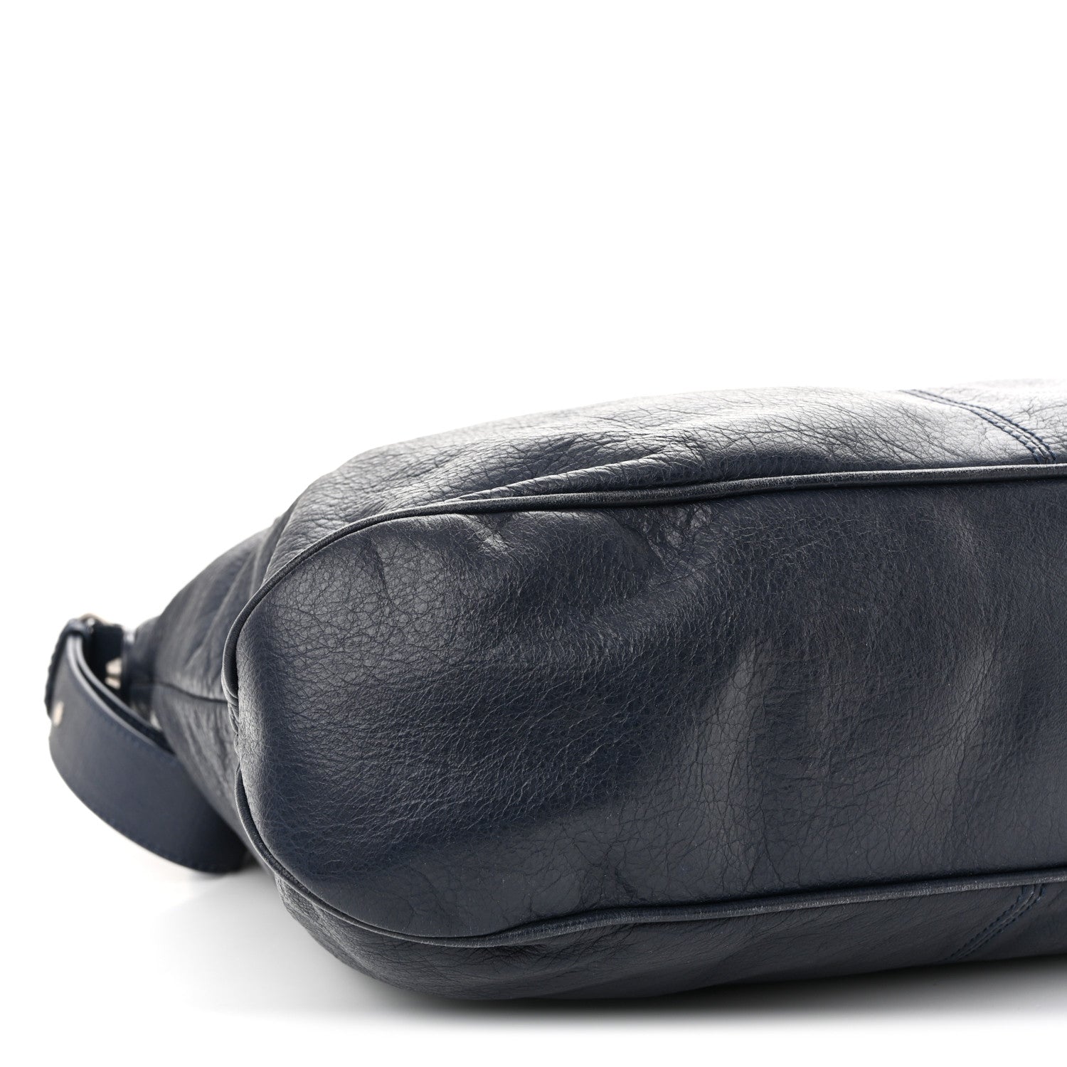Balenciaga Agneau Classic Silver Hardware Hexagon Bleu Mineral 9 of 10