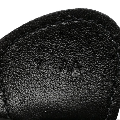 Hermes Milo Lambskin Grigri Rodeo Horse Bag Charm MM So Black 4 of 5