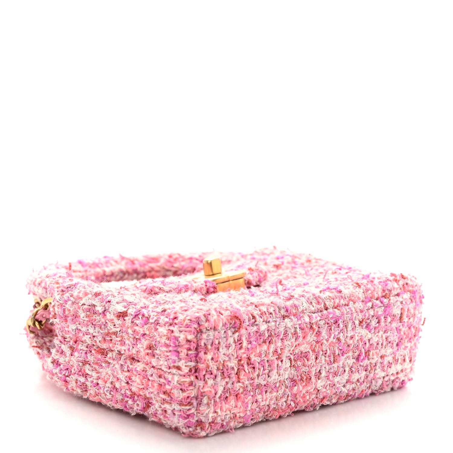 Chanel Tweed Quilted Mini Nano Kelly Shopper Pink 4 of 10