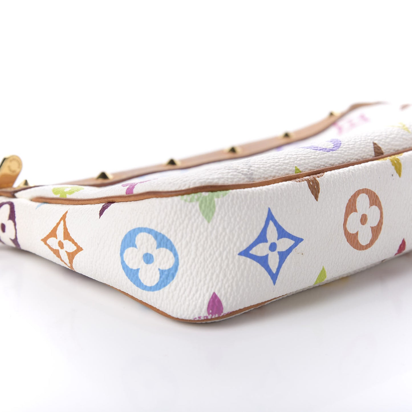 Monogram Multicolor Pochette Accessories White