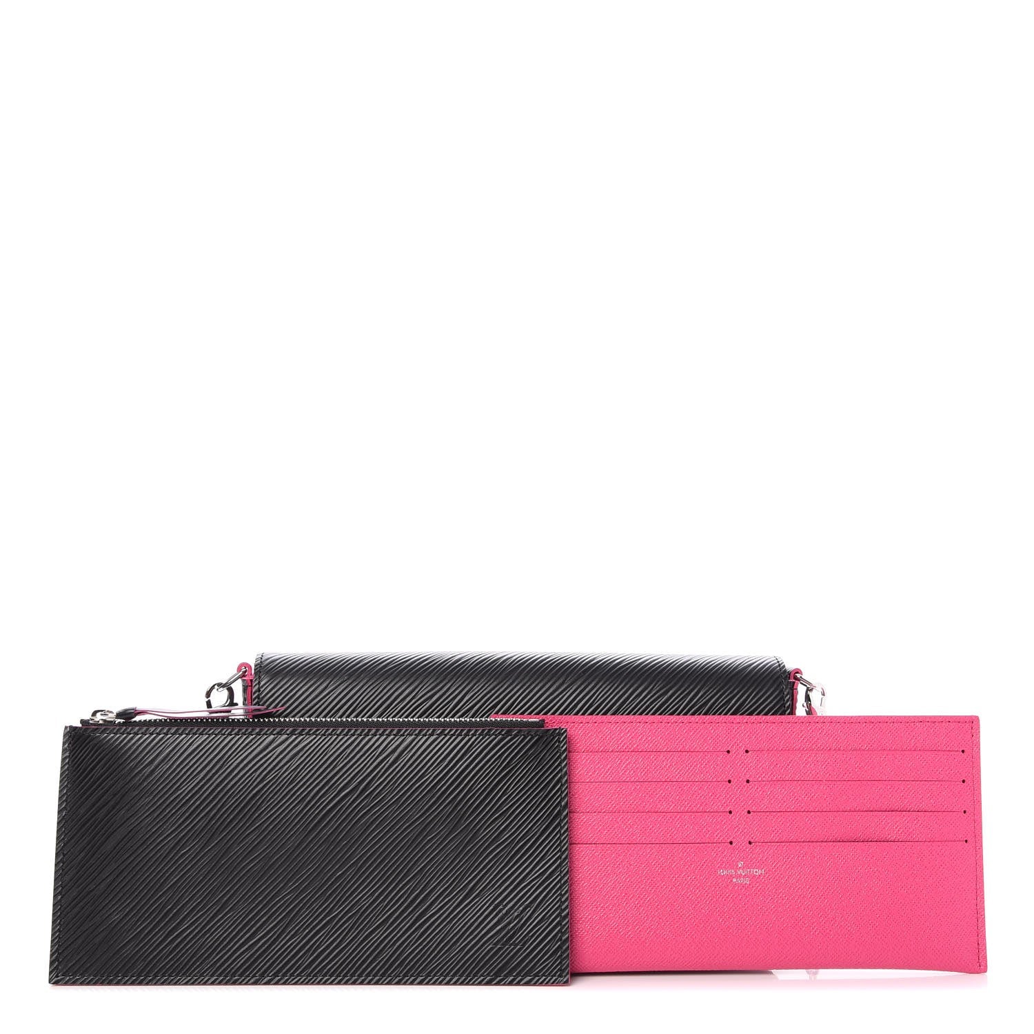 Louis Vuitton Epi Pochette Felicie Black Hot Pink 8 of 9