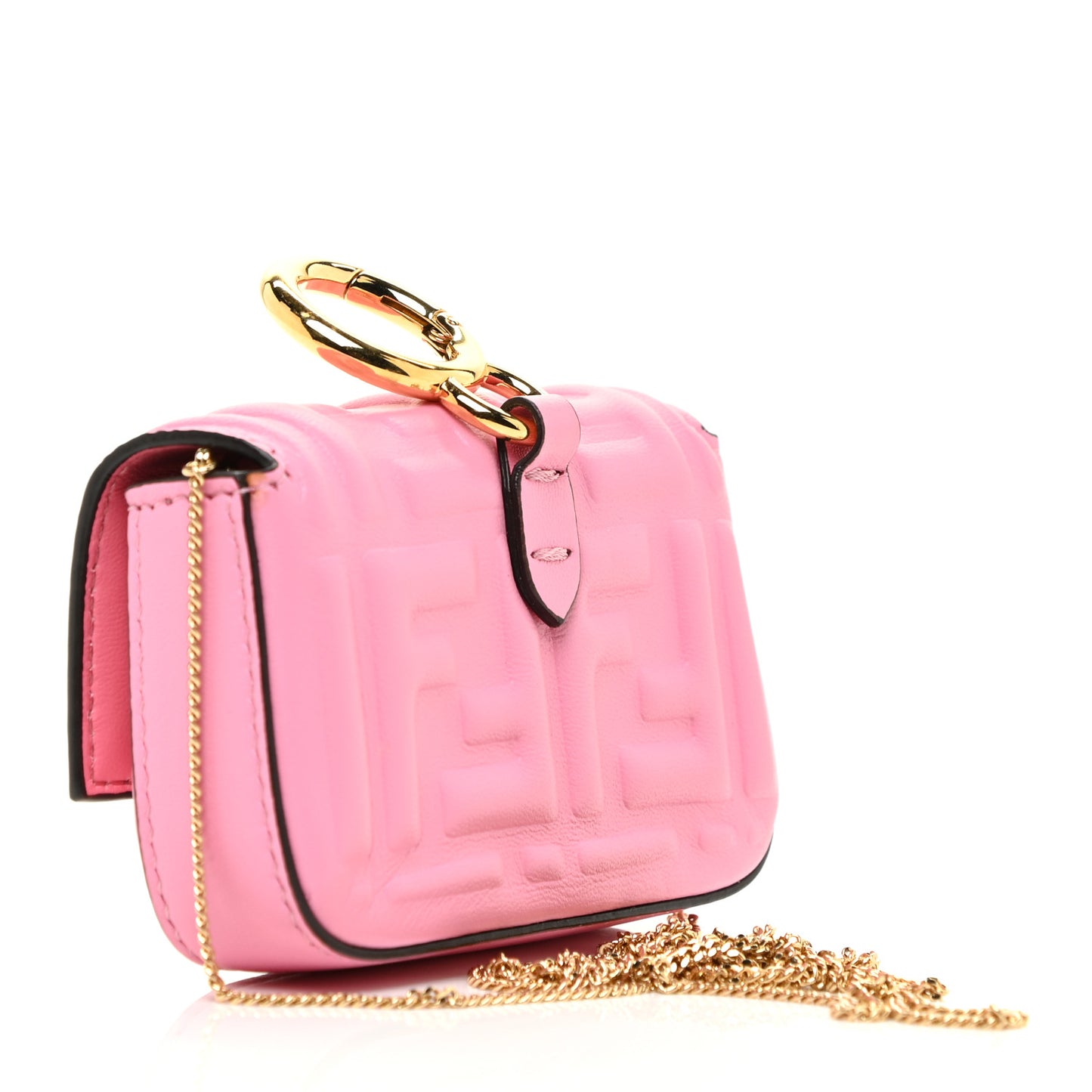 Nappa Matisse FF Embossed Nano Baguette Charm Lollypop