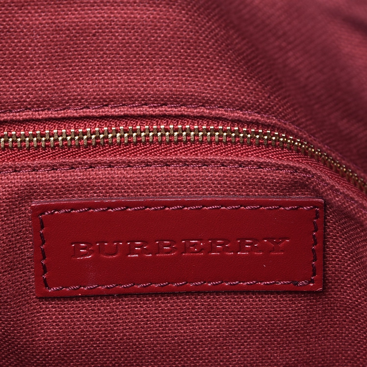 Burberry Haymarket Check Small Salisbury Tote Military Red 6 of 10