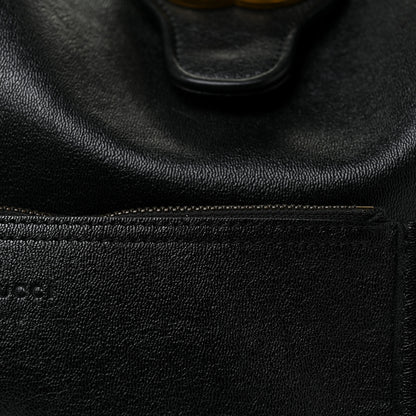 Gucci New Sakai Calfskin Lux Medium Dahlia Tote Black 5 of 15