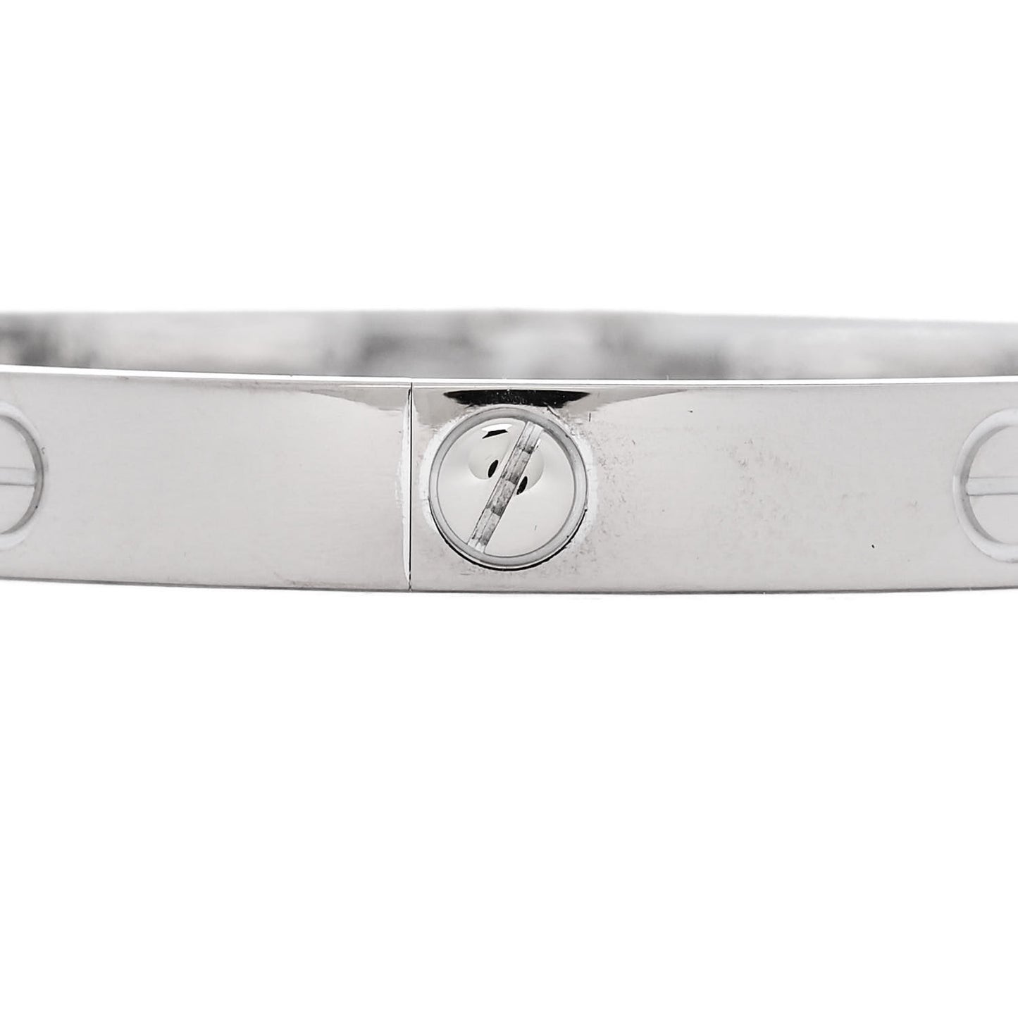 18K White Gold 4 Diamond Love Bracelet 18