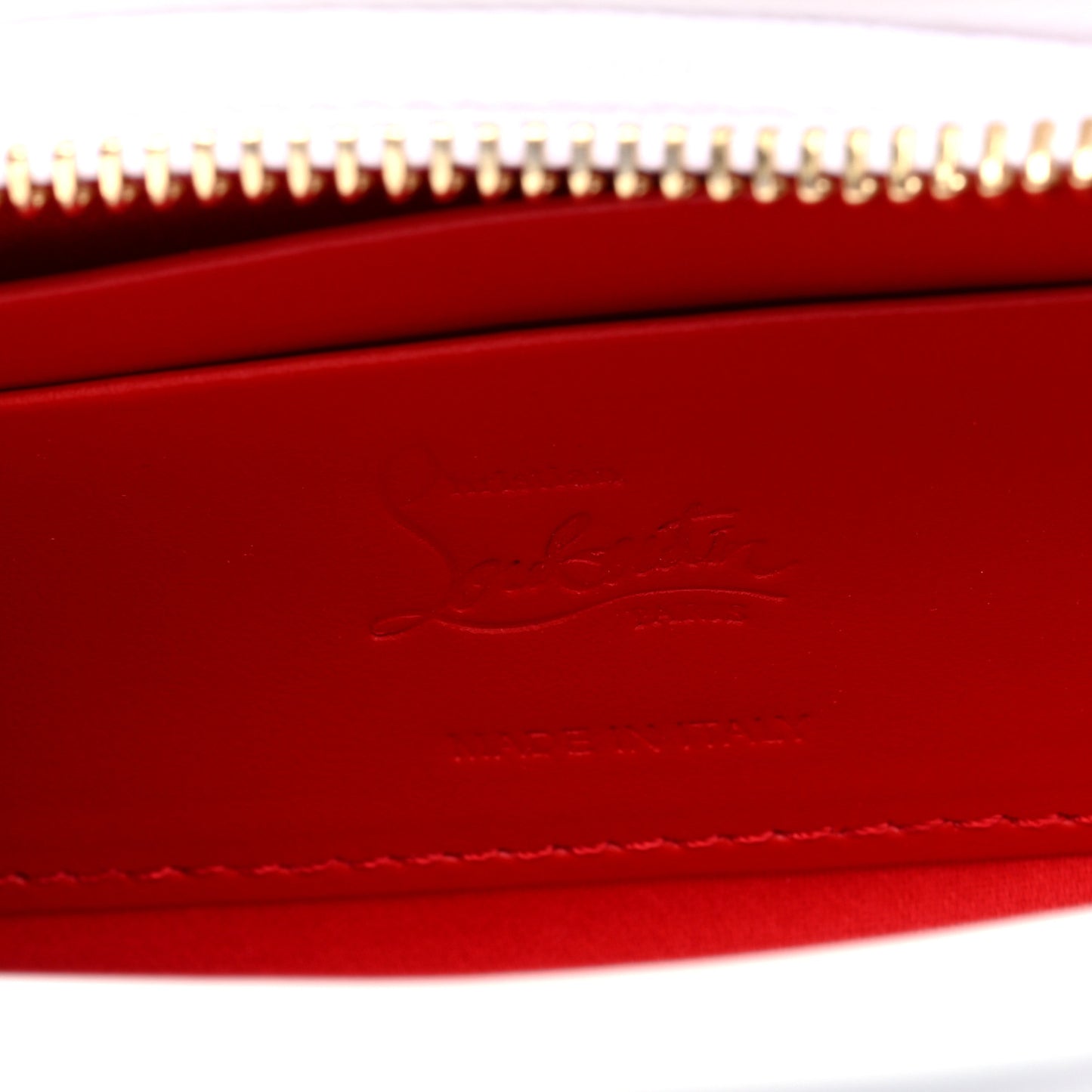 Patent Psychic Loubitwist Clutch White
