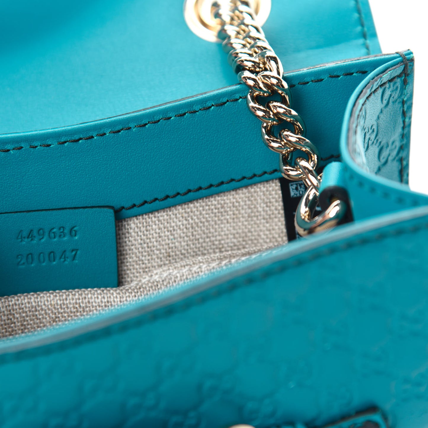 Microguccissima Mini Emily Shoulder Bag Deep Cobalt