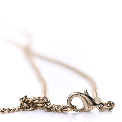 Chanel Pearl CC Pendant Necklace Gold 5 of 6