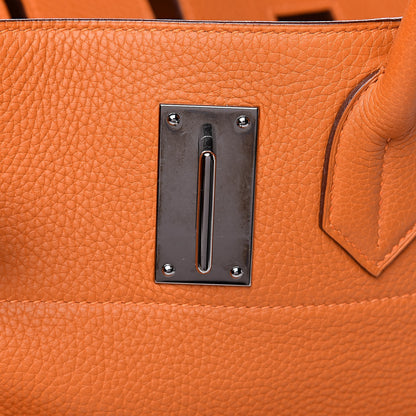 Hermes Togo HAC Travel Birkin 50 Orange 10 of 27