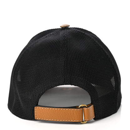 Gucci X DISNEY Mini Vintage GG Supreme Monogram Mickey Mouse Baseball Hat L Beige Vintage Sun Oil 6 of 11
