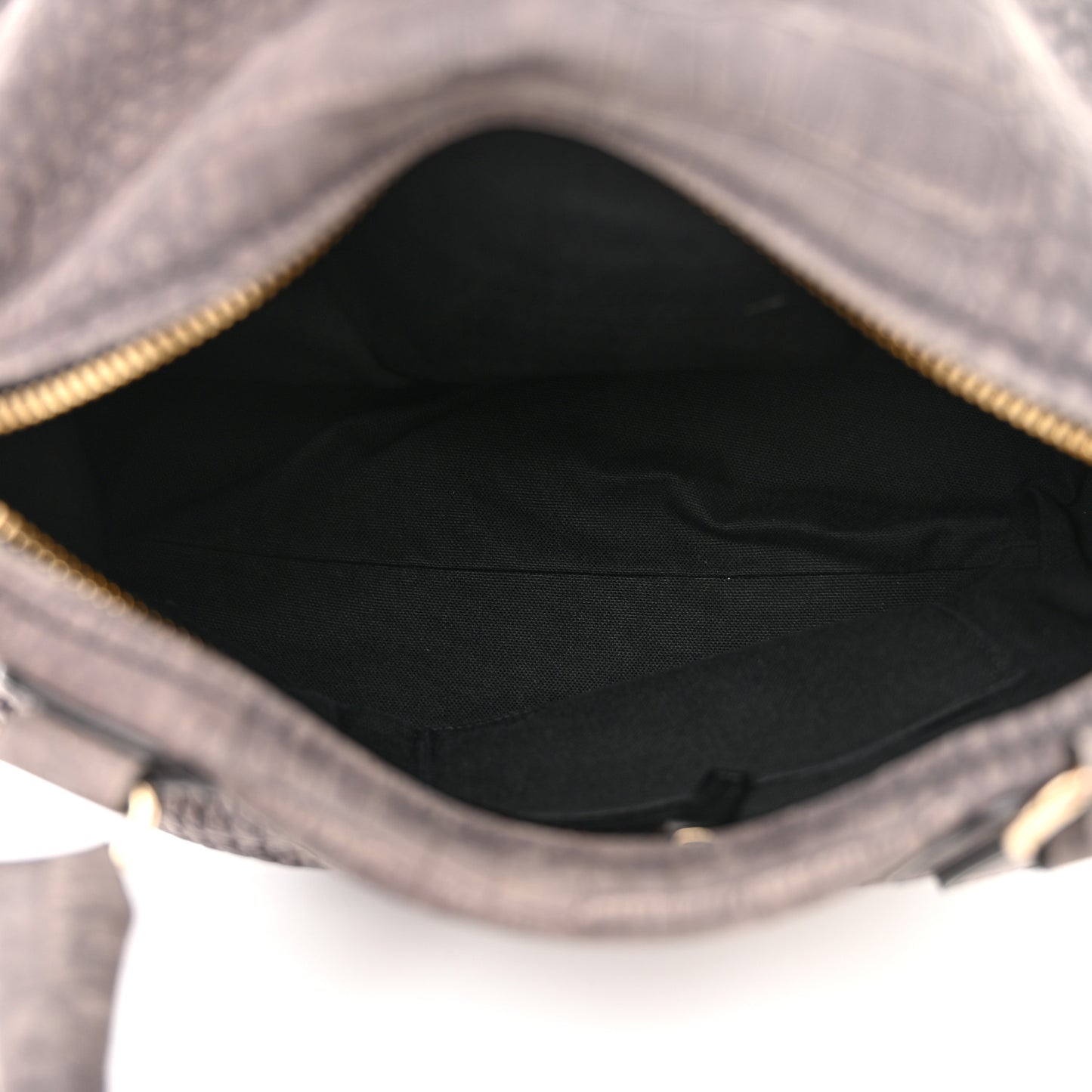 Nubuck Crocodile Embossed Medium Pandora Dark Grey