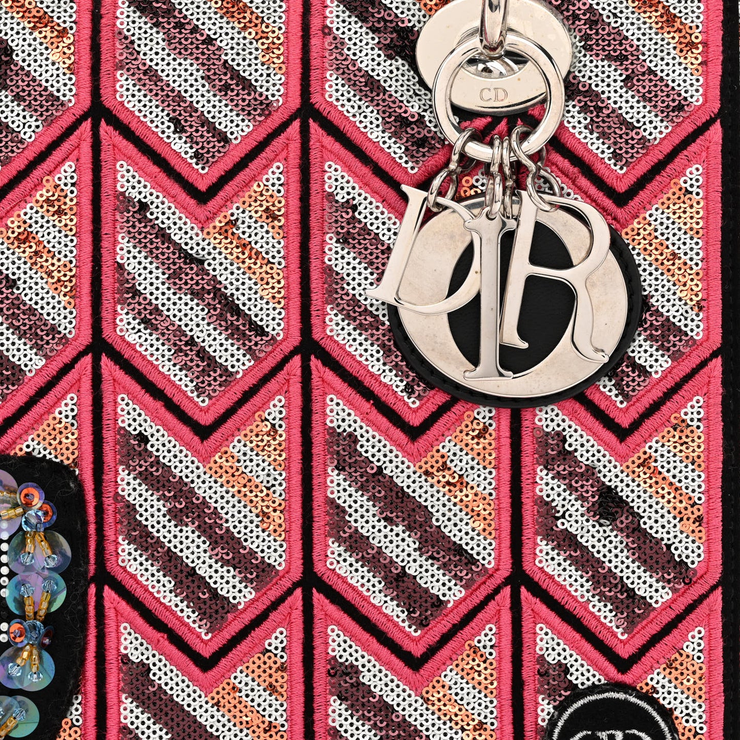 Patent Sequin Mini Lady Dior