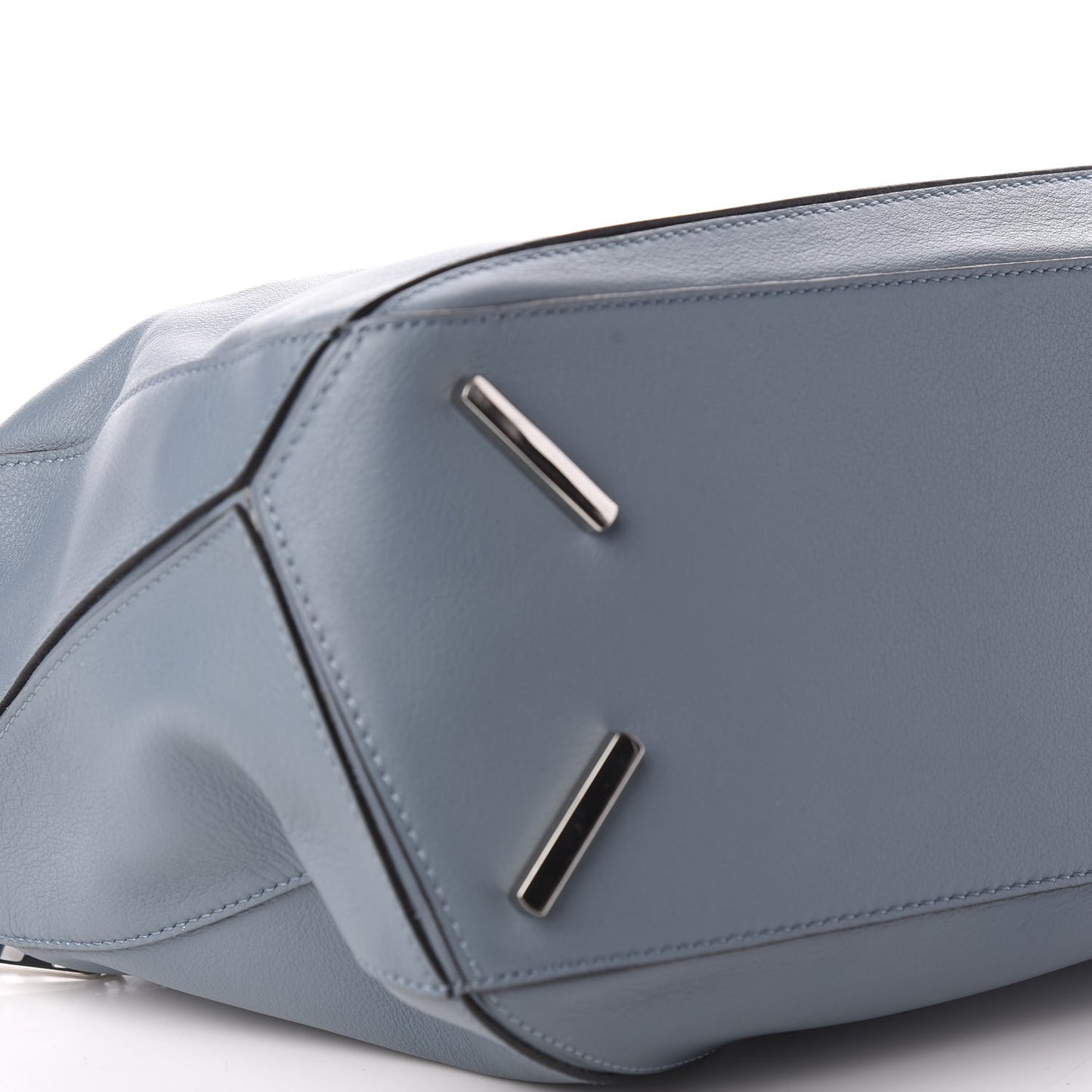 Calfskin Medium Puzzle Bag Stone Blue