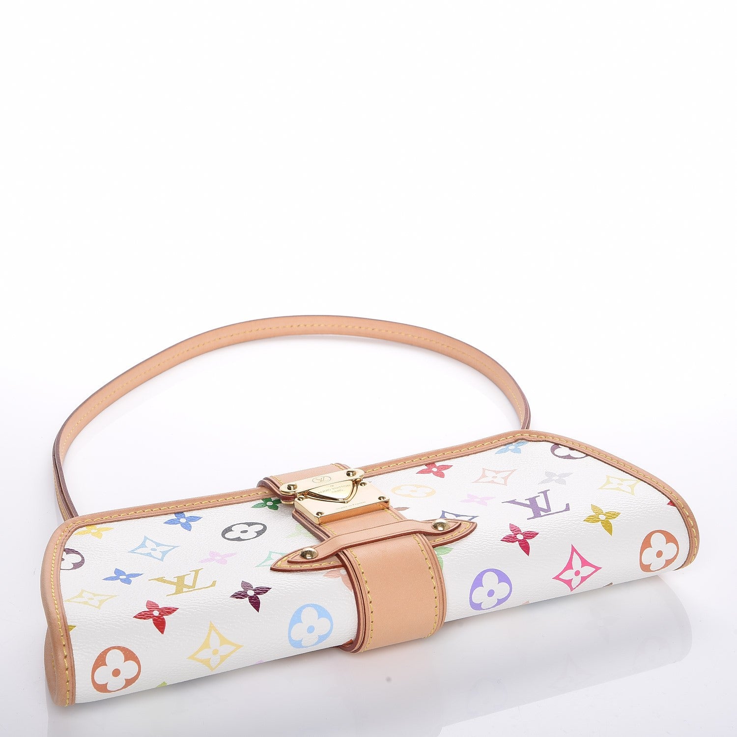 Louis Vuitton Monogram Multicolor Shirley White 4 of 7