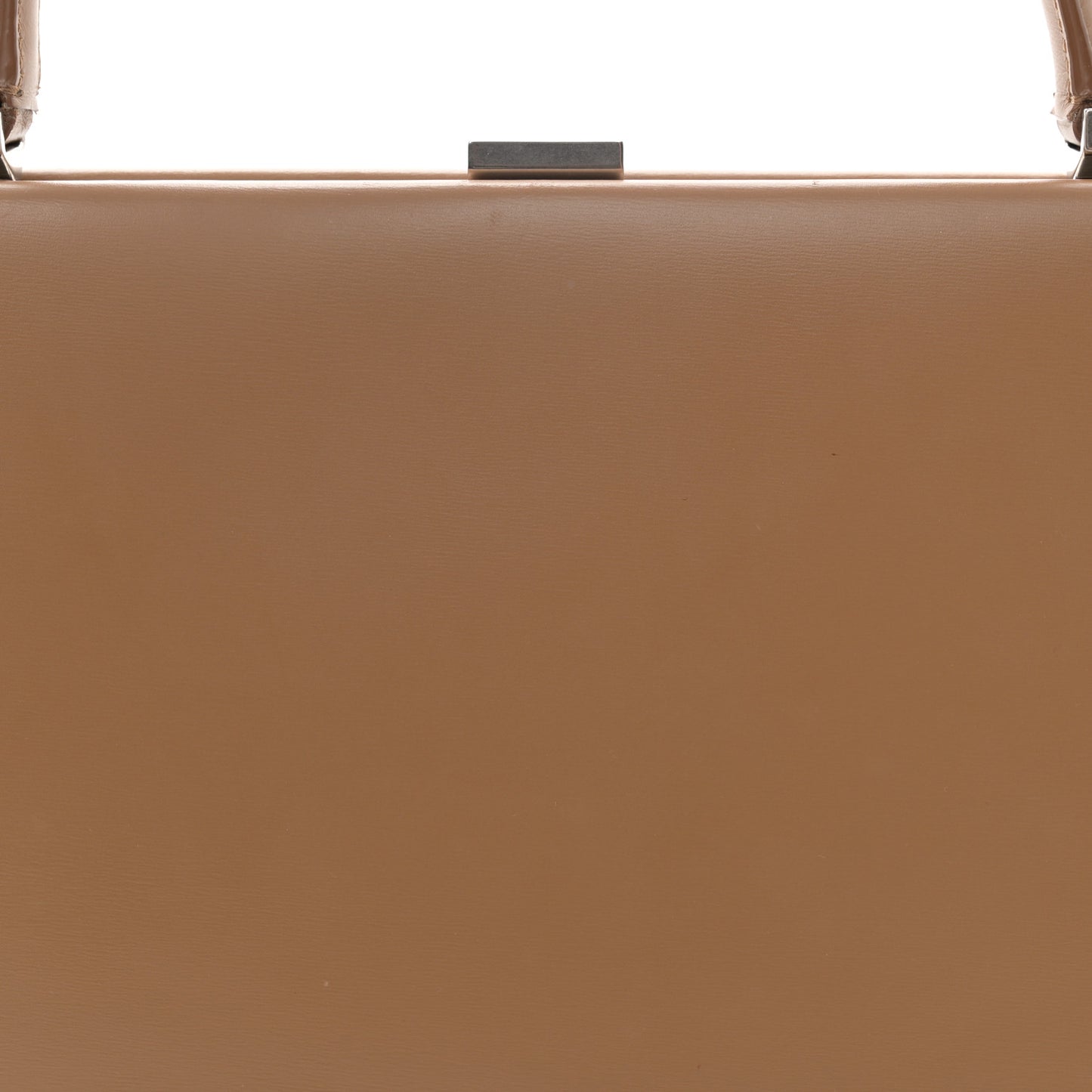 Patina Box Calfskin Medium Clasp Bag Light Camel