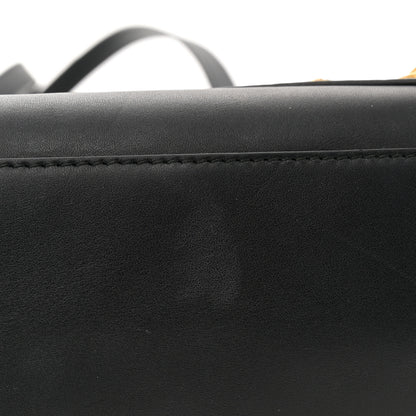 Versace Calfskin Medallion Tribute Bowling Bag Black 13 of 15