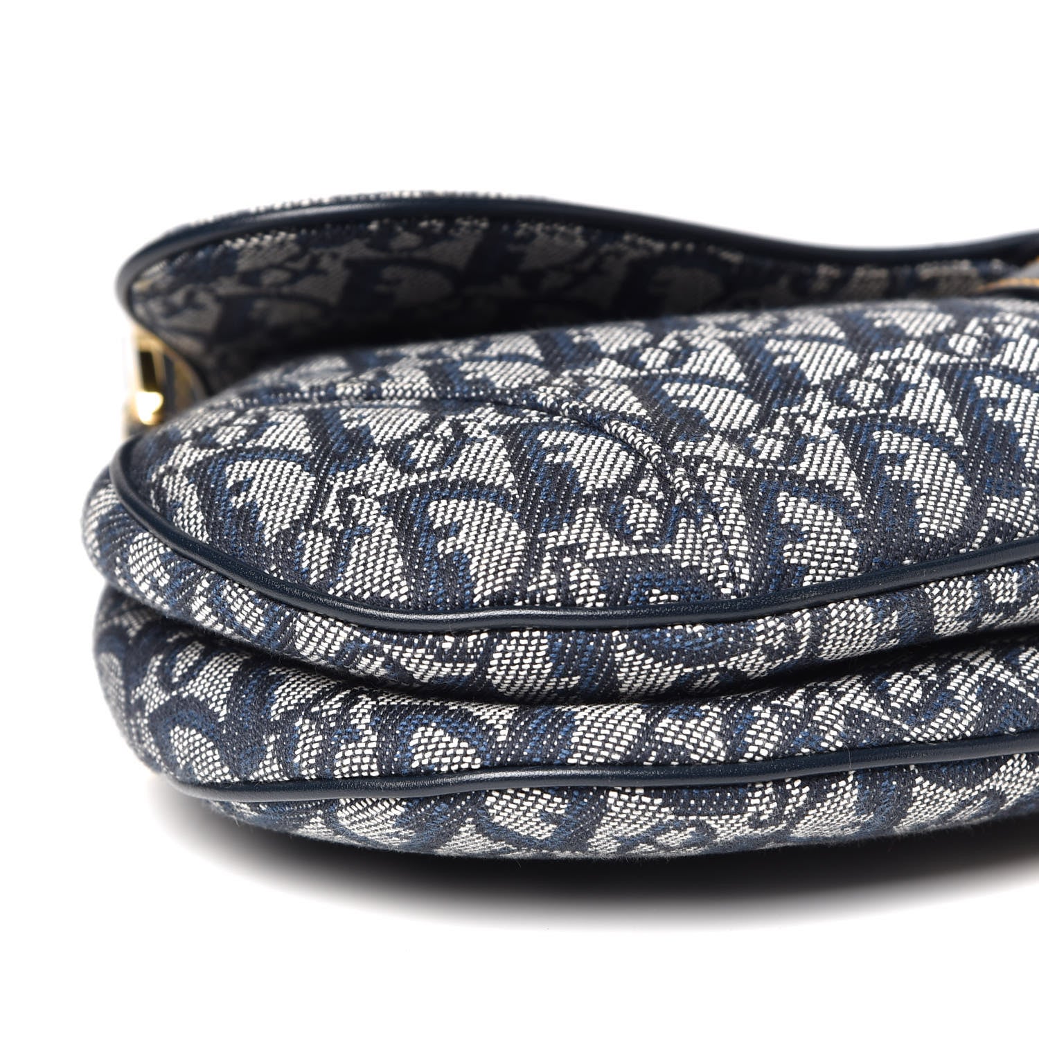 Christian Dior Monogram Saddle Bag Blue 8 of 9