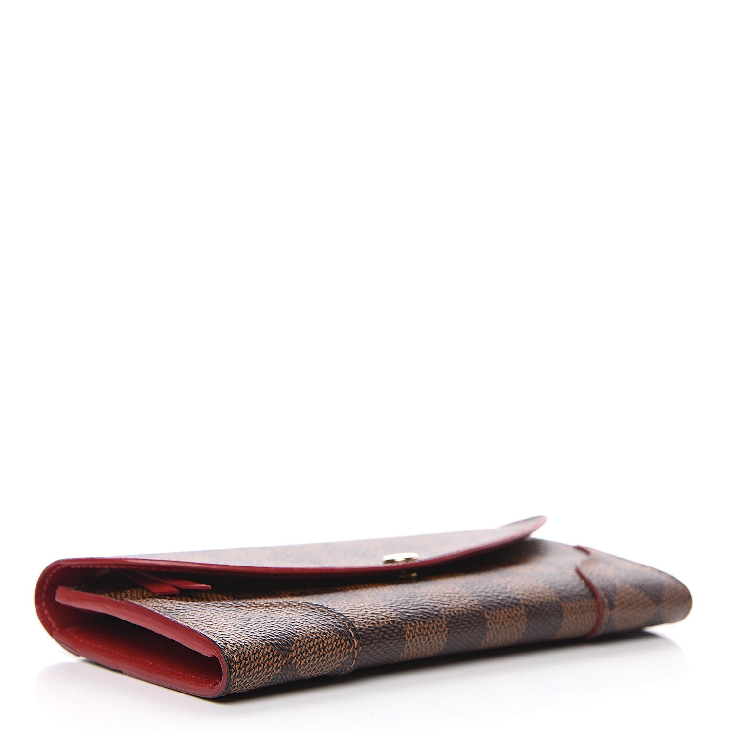 Louis Vuitton Damier Ebene Caissa Wallet Cherry 3 of 8