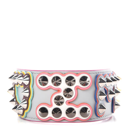 Fendi Vitello Century Fun Fair Metal Studded Mini Strap You Grigio Perla Multicolor 1 of 5