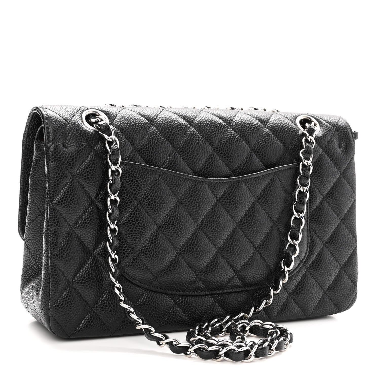 Chanel Caviar Quilted Medium Double Flap Black 3 of 10