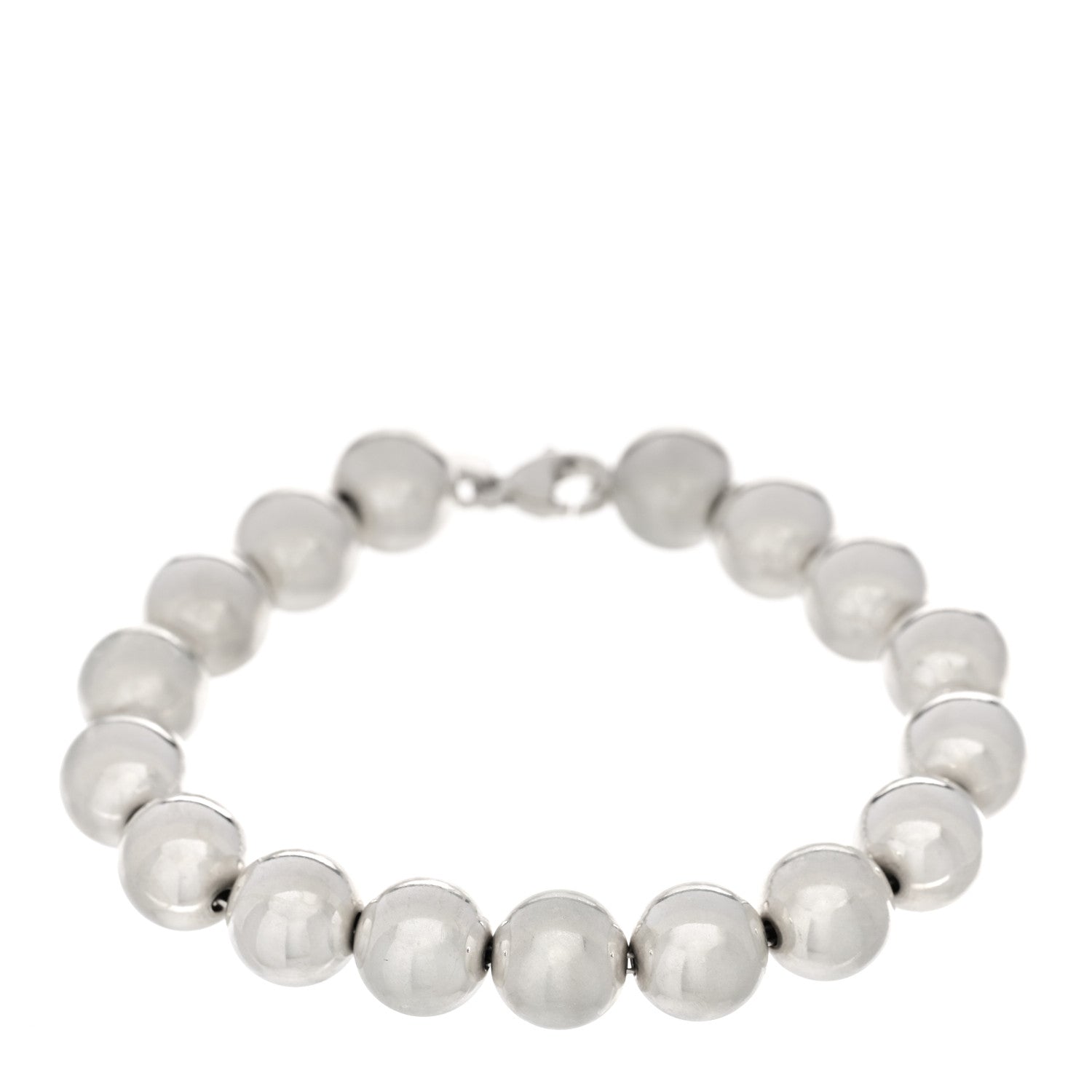 Tiffany Sterling Silver 10mm HardWear Ball Bracelet 1 of 3