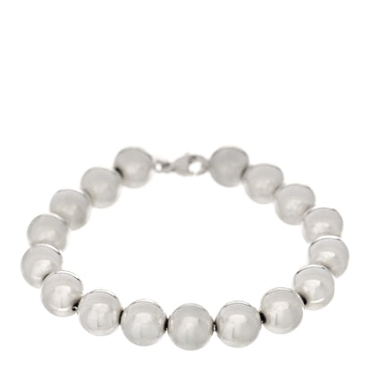 Tiffany Sterling Silver 10mm HardWear Ball Bracelet 1 of 3