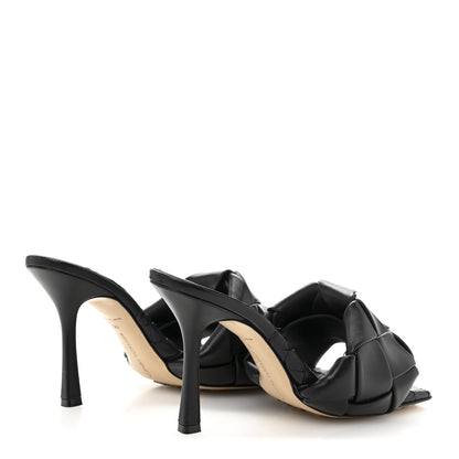 Bottega Veneta Nappa Maxi Intrecciato Lido Mule Sandals 38 Black 5 of 9