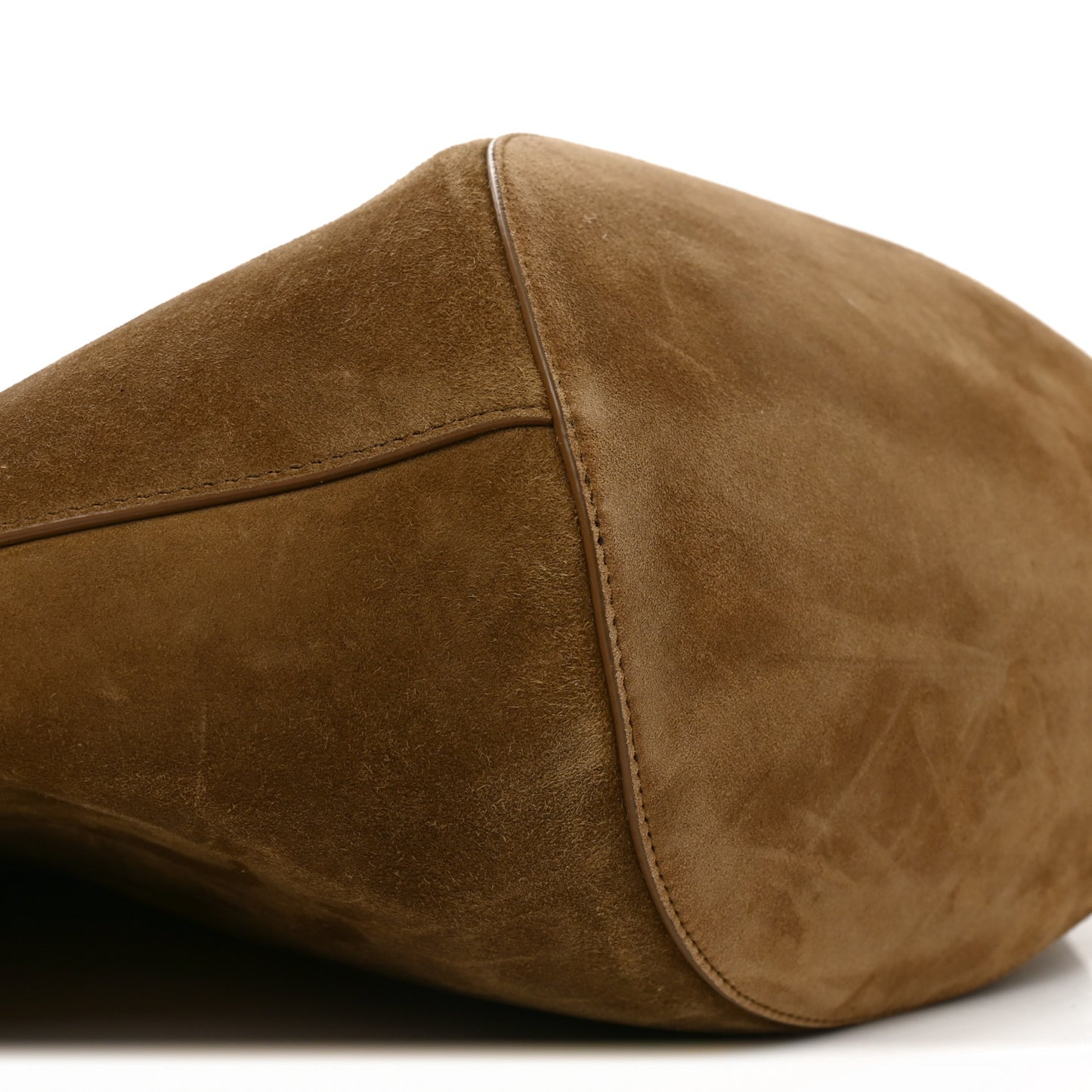 Suede Calfskin Medium Lotus Tote Mud