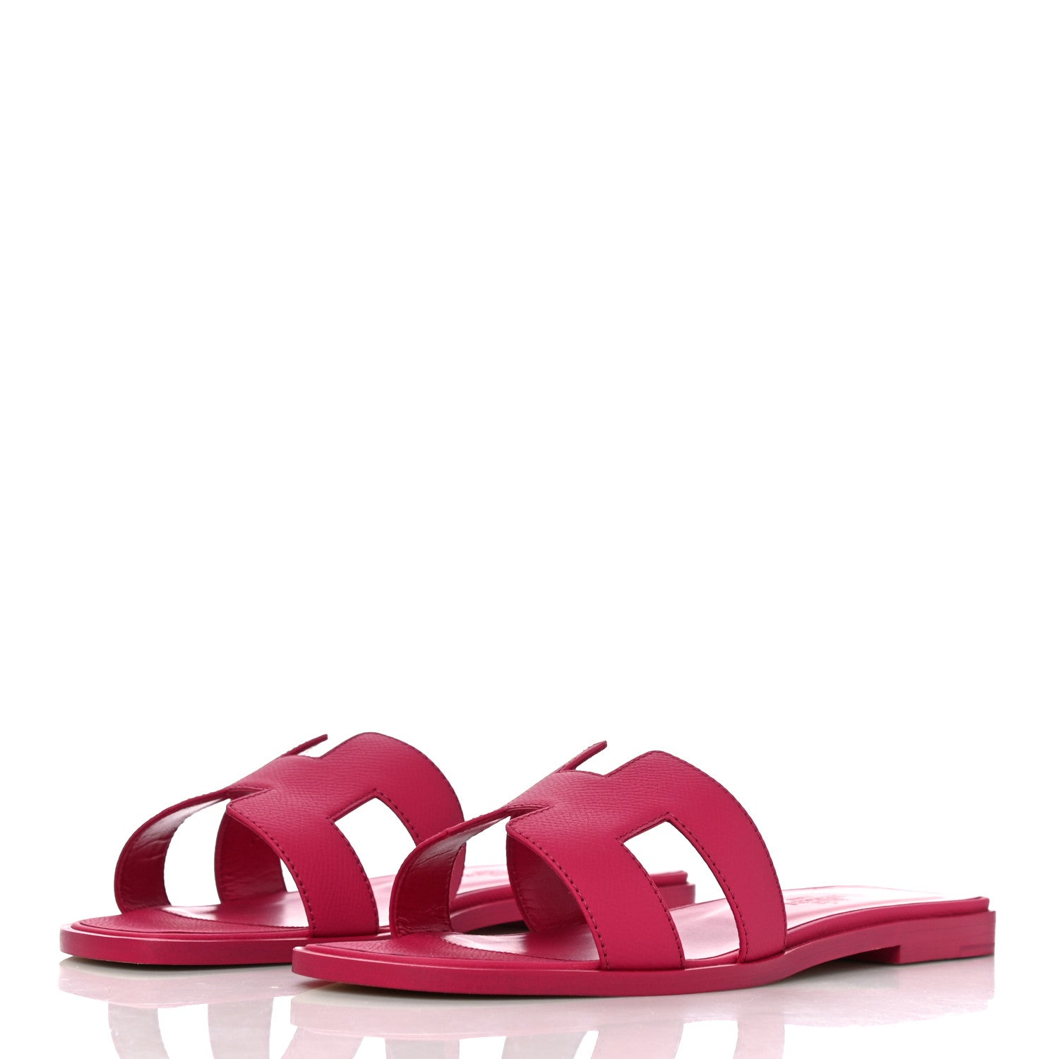 Hermes Epsom Oran Sandals 38 Rouge Azalee 3 of 10